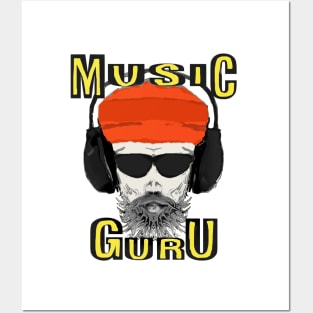 Cool Retro Music Guru Meme Posters and Art